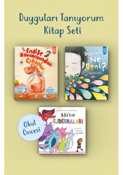 Duyguları Tanıyorum Okul Öncesi Kitap Seti 3 Kitap