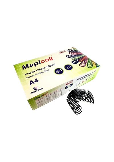 Mapicoil 4:1 Plastik Helezon Spiral 14mm Siyah 100 Ad. 48 Lop