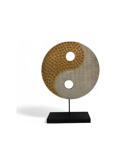 Ying Yang Gold Gümüş Ev Dekoru Büyük