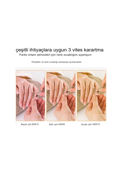 Taşlı Profesyonel Yarım Ay Ring Light Stand Led Işık Tırnak Kirpik Işık Led Manikür Işık Led