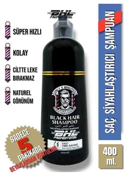 Bhl 400 Ml Siyahlaştırıcı Şampuan Tüm Saçlar İçin Renk Koruyucu Etki