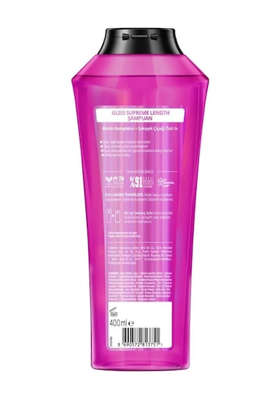 Gliss Supreme Length Uzun Saçlara Özel Şampuan 400 Ml X 4 Adet set-hnkl-5157-6065