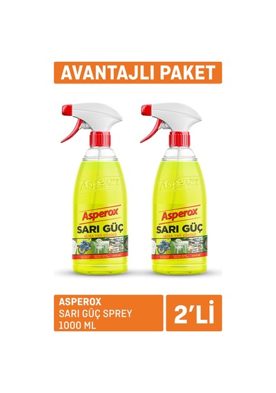Asperox Sarı Güç Sprey 2 X 1l 6'li Avantaj Paketi Mıchu