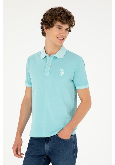 U.S. Polo Assn. Erkek Slim Fit Polo Yaka Mint Basic Tişört 50294207-VR090 U.S. Polo Assn. Erkek Slim Fit Polo Yaka Mint Basic Tişört 50294207-VR090