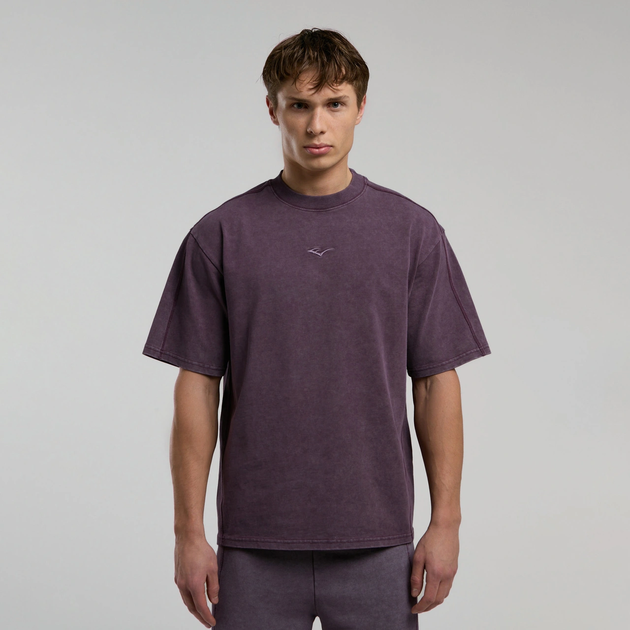 Everlast Bronx 1910 Oversize Erkek Mor T-shirt Tm0029 Mor