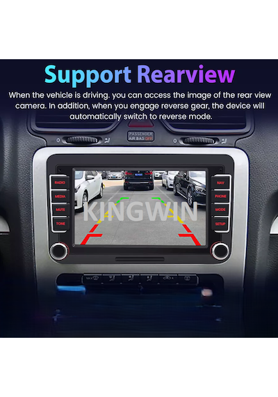 7 İnç Volkswagen Skoda Uyumlu 2gb Ram 32gb Hafıza Android Carplay Multimedya Arka Kamera  7"