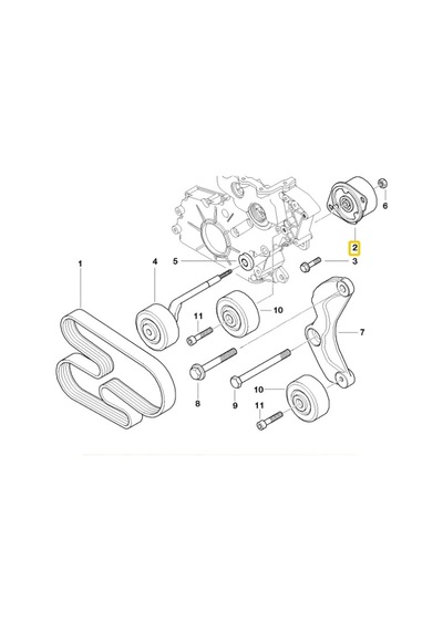 Bmw 3.0 Dizel M57 Uyumlu Motor Kayış Gergisi 11282354130