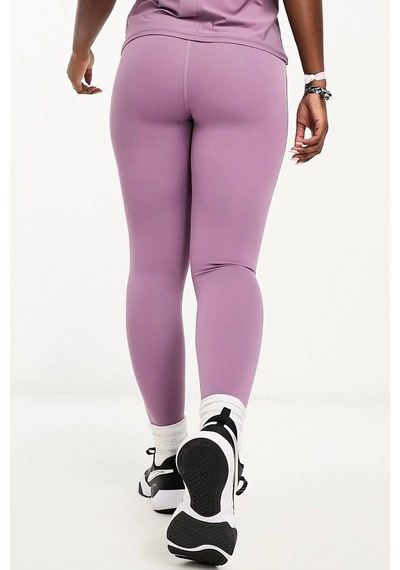Nike Dri Fit Universa High Rise 7/8 Length Kadın Yüksek Bel Lazer Kesim Toparlayıcı 2 Cepli Dalgıç Kumaş Tayt Lila Lila