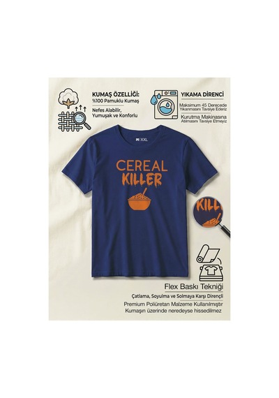 North Whiskers Cereal Killer Kelime Oyunu Baskılı %100 Pamuklu T-shirt Lacivert - 874904768 Lacivert - 874904768 Lacivert North Whiskers Cereal Killer Kelime Oyunu Baskılı %100 Pamuklu T-shirt Lacivert - 874904768 Lacivert - 874904768 Lacivert