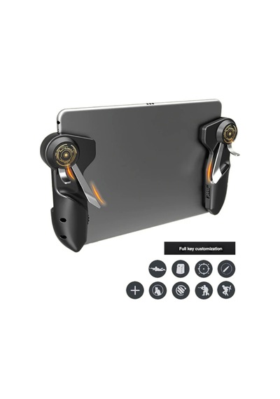 Akpad6k İpad Tablet İçin 6 Parmak Pubg Mobile Joystick- 5775 - Karbul6729-6097 Siyah