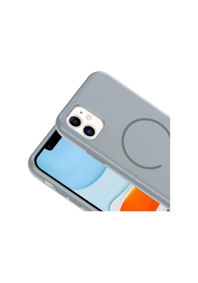 Apple Uyumlu iPhone 11 Kılıf Magsafe Destekli Kamera Korumalı Yumuşak Silikon Celikaksesuar Lacivert