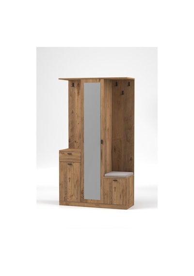 Harmony Partmanto Vestiyer Ayakkabılık 106x190x39 Cm - Modern Tasarım Kahverengi