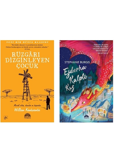 Ejderha Kalpli Kız + Rüzgarı Dizginleyen Çocuk 2 Kitap Set