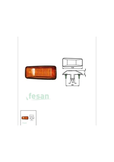 Saba 3001-m001y3 Çamurluk Sinyal Saba Çamurluk Sinyal Camı