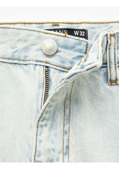 Koton Loose Straight Fit Denim Pantolon - Loose Straight Fit Jeans Açık İndigo 5sam40022nd Açık İndigo
