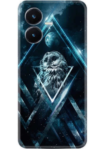 Vivo Y22S Kilif Silikon Desen Old Owl 1649 566402022