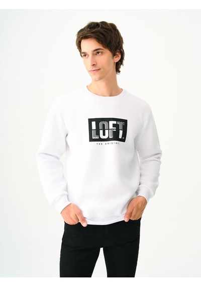 LOFT Regular Fit Erkek Sweatshirt Lf2038245 Q1.v1 Beyaz