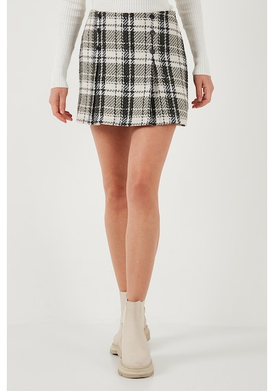 Lela Regular Fit Kışlık Tüvit Mini Bayan Şort Etek 611Et0020 Haki