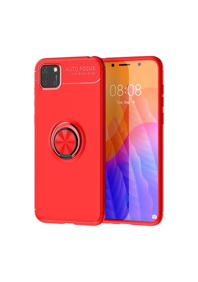 Y5p Kılıf Range Yüzüklü Silikon - Kırmızı Bzsxx00 1
