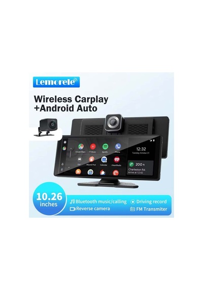 9003d, 10.26 İnç Kablosuz Carplay & Android Auto Ekran, 4k Dvr Ön Yol Kayıt - 1080p Arka Park Kamera Diğer