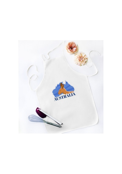 Bk Gift Australia Tasarımlı Beyaz Mutfak Önlüğü - Model 1