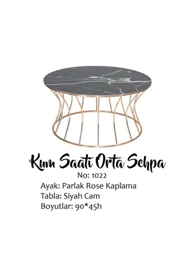 Brc Orta Sehpa Kum Saat Model Beyaz Mermer Temper Cam Metal Çelik Rose Renk Kaplama El Yapım Brc Orta Sehpa Kum Saat Model Beyaz Mermer Temper Cam Metal Çelik Rose Renk Kaplama El Yapım