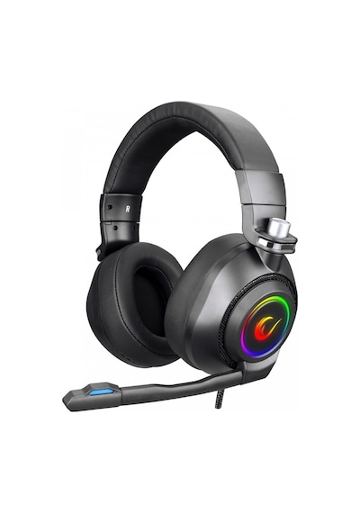 RAMPAGE RM-K20 AMAZE Siyah USB 7.1 Noice Can  elling Mic RGB Ledl