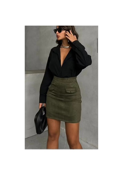 Verymoda Cepli Etek F1572 Haki