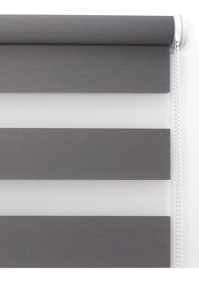 Buperde Koyu Gri Eko Zebra Stor Perde