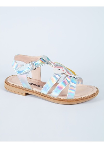 Denokids Unicorn Kız Çocuk Sandalet Çok Renkli