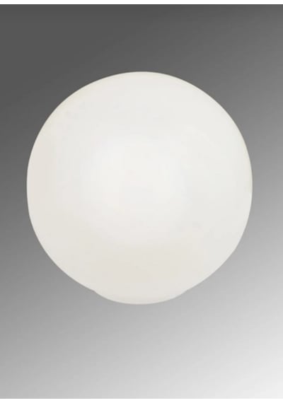 Beyaz Renk Glop Cam - Avize Fanusu - 15 Cm Çap - E27 Ampul Uyumlu
