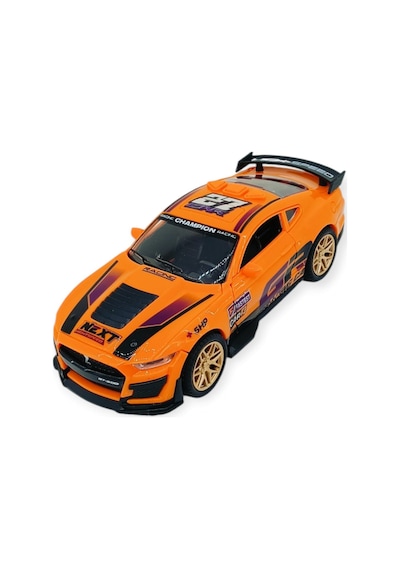 Spor Araba Gt-500 Sürtmeli Işıklı Sesli Turuncu Plastik 18cm
