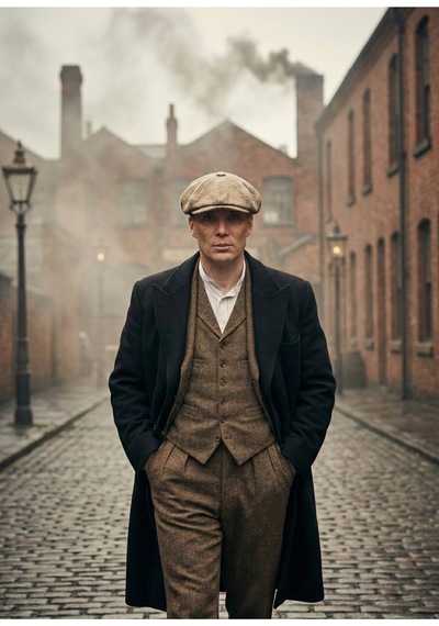 Emybox Erkek Kaşe 8 Köşe Kasket Şapka Klasik Retro- Peaky Blinders Tarzı Lastikli Standart Beden D