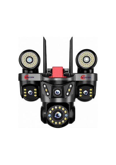 Esvision Es-9003 9mp 3 Kamera Wifi Ptz Sesli Akıllı Takip Zoom Güvenlik Kamera 7/24 Koruma 3+3+3mp