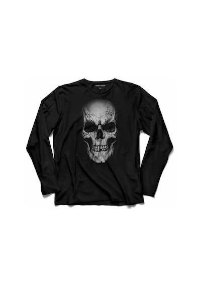 Kuru Kafa Skull İskelet Skeleton Uzun Kollu Tişört