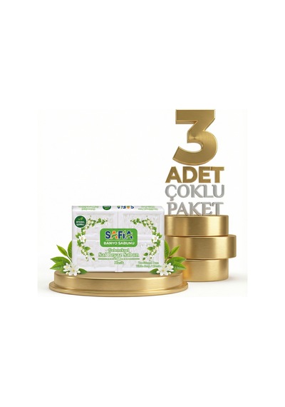 Safia Beyaz Banyo Sabunu 3x600 Gr Diğer