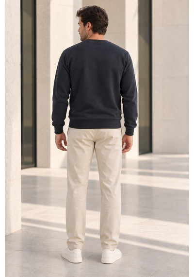 Polo State Erkek 2 Li Set Bisiklet Yaka Basic Sweatshirt Antrasit & Lacivert