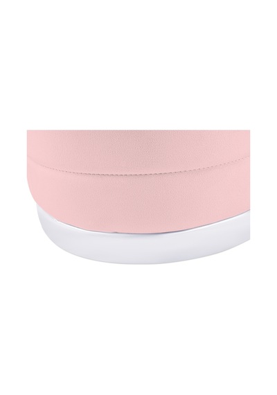 Lungo Roller Silver Kaplama Luxery Puf-pembe Babyface Kumaş Pofuduk Oturma Pufu&makyaj Pufu&bench