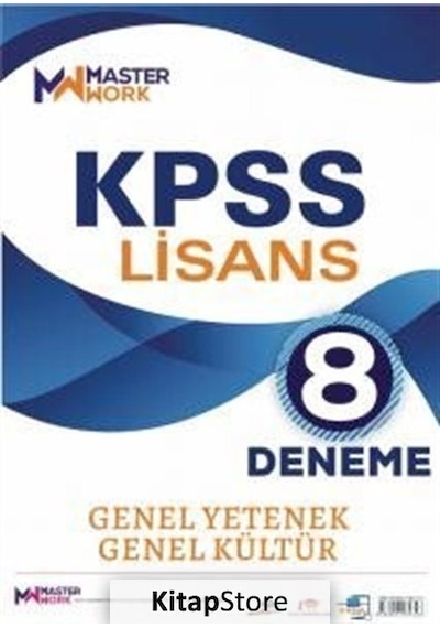 KPSS Lisans-Genel Yetenek-Genel Kültür 8 Deneme- Master Work
