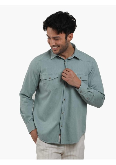 Dufy Yeşil Erkek Regular Fit Düz Klasik Yaka Uzun Kol Gömlek - 104835-yeşil Yeşil Dufy Yeşil Erkek Regular Fit Düz Klasik Yaka Uzun Kol Gömlek - 104835-yeşil Yeşil