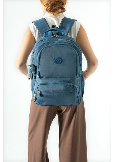 Ultra Hafif Çok Cepli Orta Boy Sırt Çantası Mavi Model: 571-3m