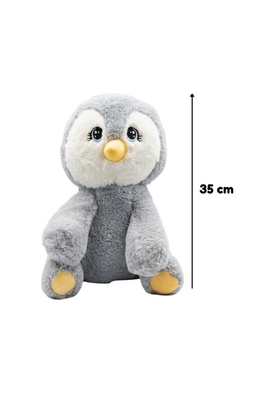 Pufu Toys Peluş Penguen 35 Cm 3015 Gri