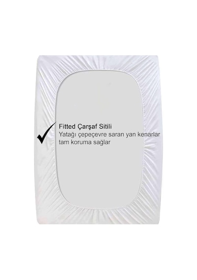 Vionel Home%100 Pamuklu Kapitone Sıvı Geçirmez Yatak Koruyucu Alez Fitted Full Kenar 180x200 Cm Diğer