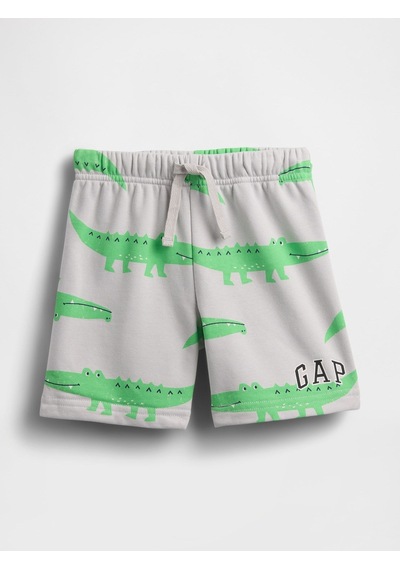 Gap Erkek Bebek Relaxed Fransız Havlu Kumaş Logo Pull-on Şort Gri-2750