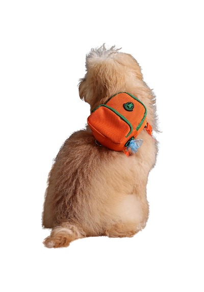 Design, Turuncu, Çantalı Göğüs Tasması, Köpek Sırt Çantası 2 Si 1 Arada Göğüs Tasması Fonksiy