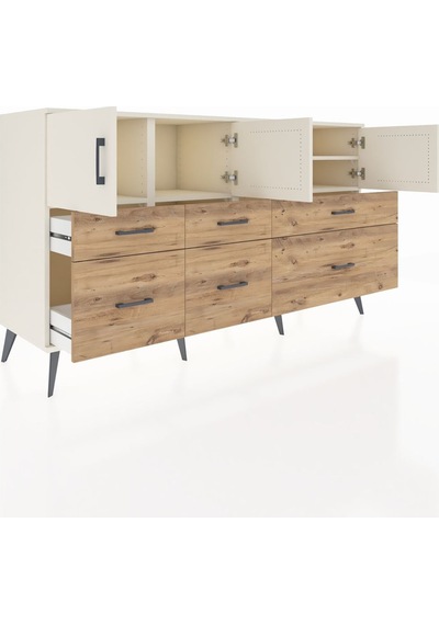 Hyperion Konsol 4 Raflı 6 Çekmeceli 4 Kapaklı 176x44x99 Aytaşı-ay Aytaşı-aytaşı/çam Hyperion Konsol 4 Raflı 6 Çekmeceli 4 Kapaklı 176x44x99 Aytaşı-ay Aytaşı-aytaşı/çam