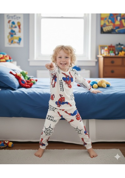 Bunny Hopp Desenli Erkek Çocuk Pijama Takımı %100 Pamuk Mevsimlik Bisiklet Yaka Manşetli BEYAZ Bunny Hopp Desenli Erkek Çocuk Pijama Takımı %100 Pamuk Mevsimlik Bisiklet Yaka Manşetli BEYAZ