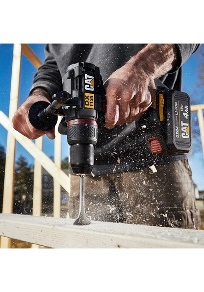Cat Dx1130.1 18volt/4.0ah Li-ion 80nm Çift Akülü Kömürsüz Profesyonel Şarjlı Darbeli Matkap