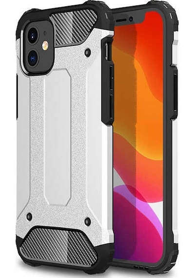 Kilifone - Apple Uyumlu iPhone 12 Mini - Kılıf Çift Katman Zırh Tank Crash Military Kapak - Gri