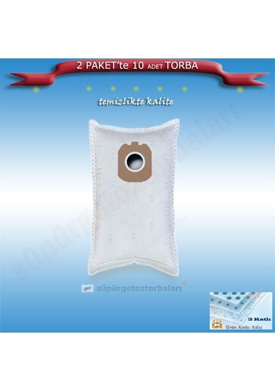 Şimşek Süpürge Toz Torbası 2 Paket Te 10 Adet Kd29